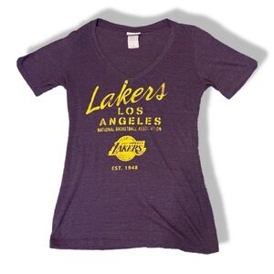NBA Purple Shirt with Yellow Logo